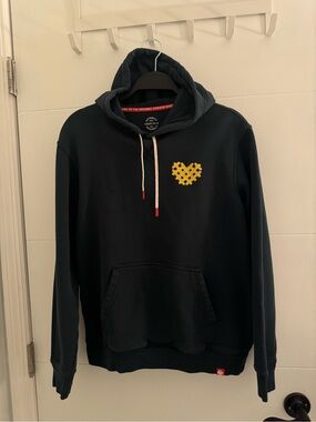 Chick Fil A Navy Blue Waffle Fry Hoodie